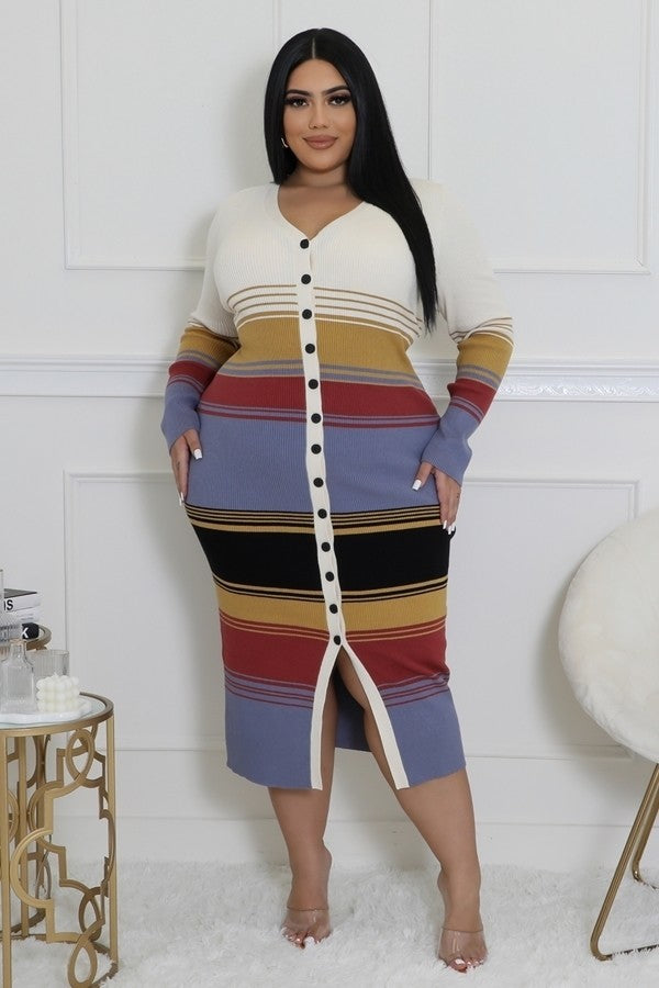 The Brielle Plus Size Sweater Dress